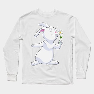 Rabbit with Daisy Long Sleeve T-Shirt